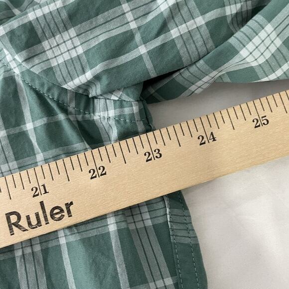 J Crew Shirt Mens 2XL Green Plaid Flex Washed Button Down Long Sleeve Casual NEW - Picture 6 of 7